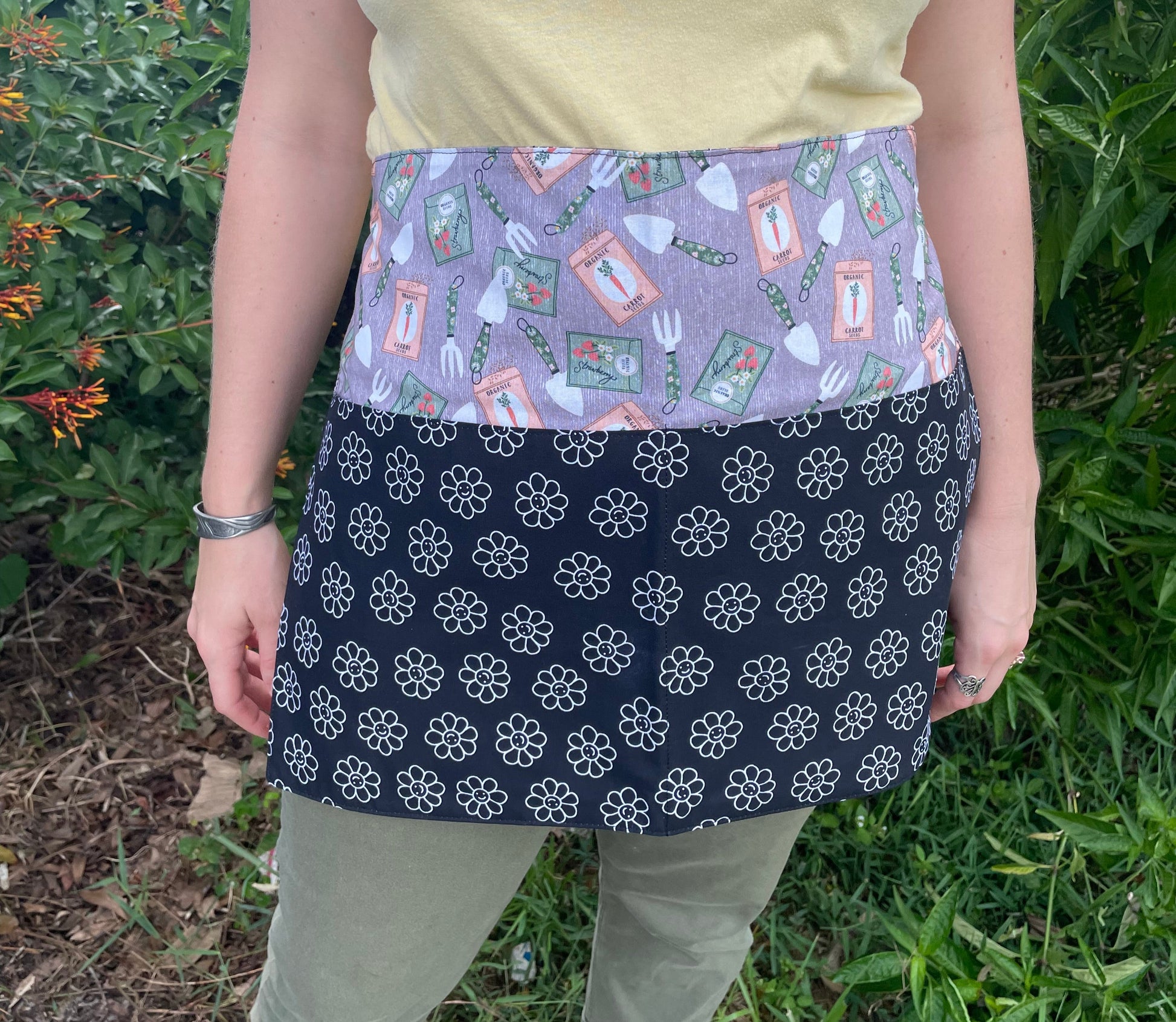Happy Garden Waist Apron