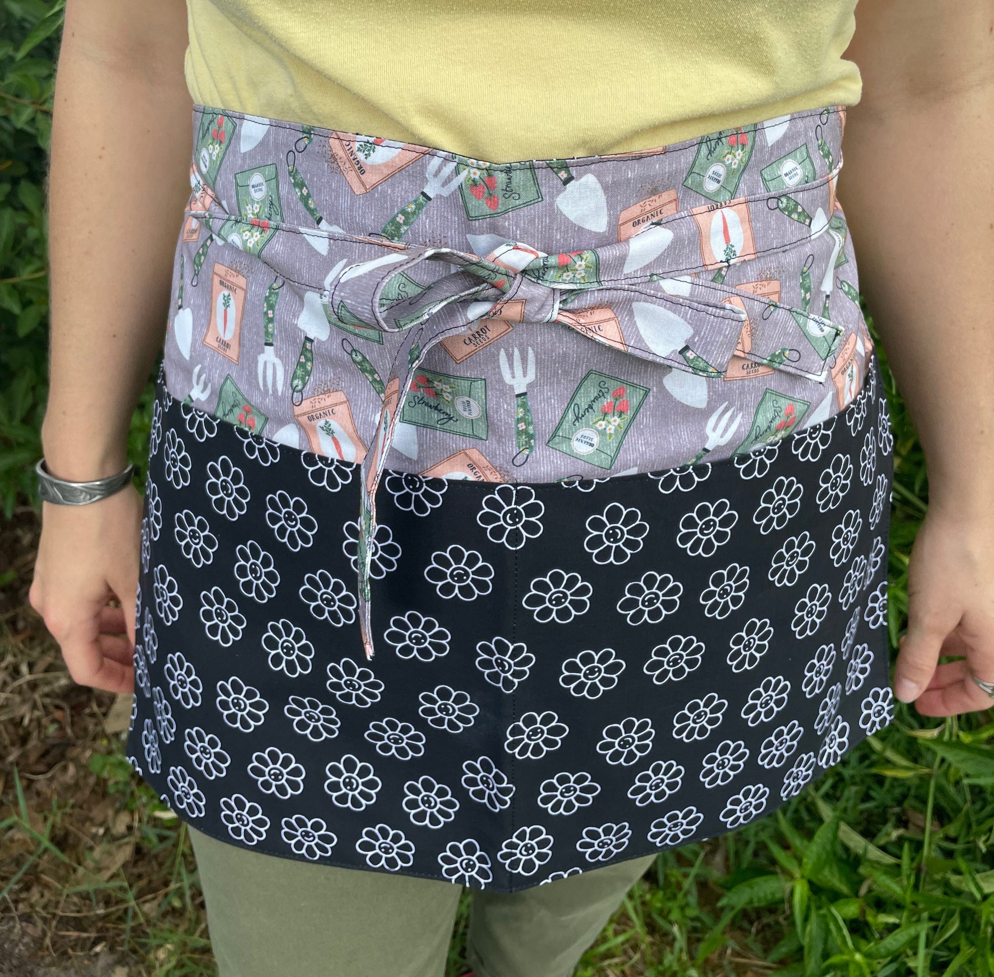 Happy Garden Waist Apron