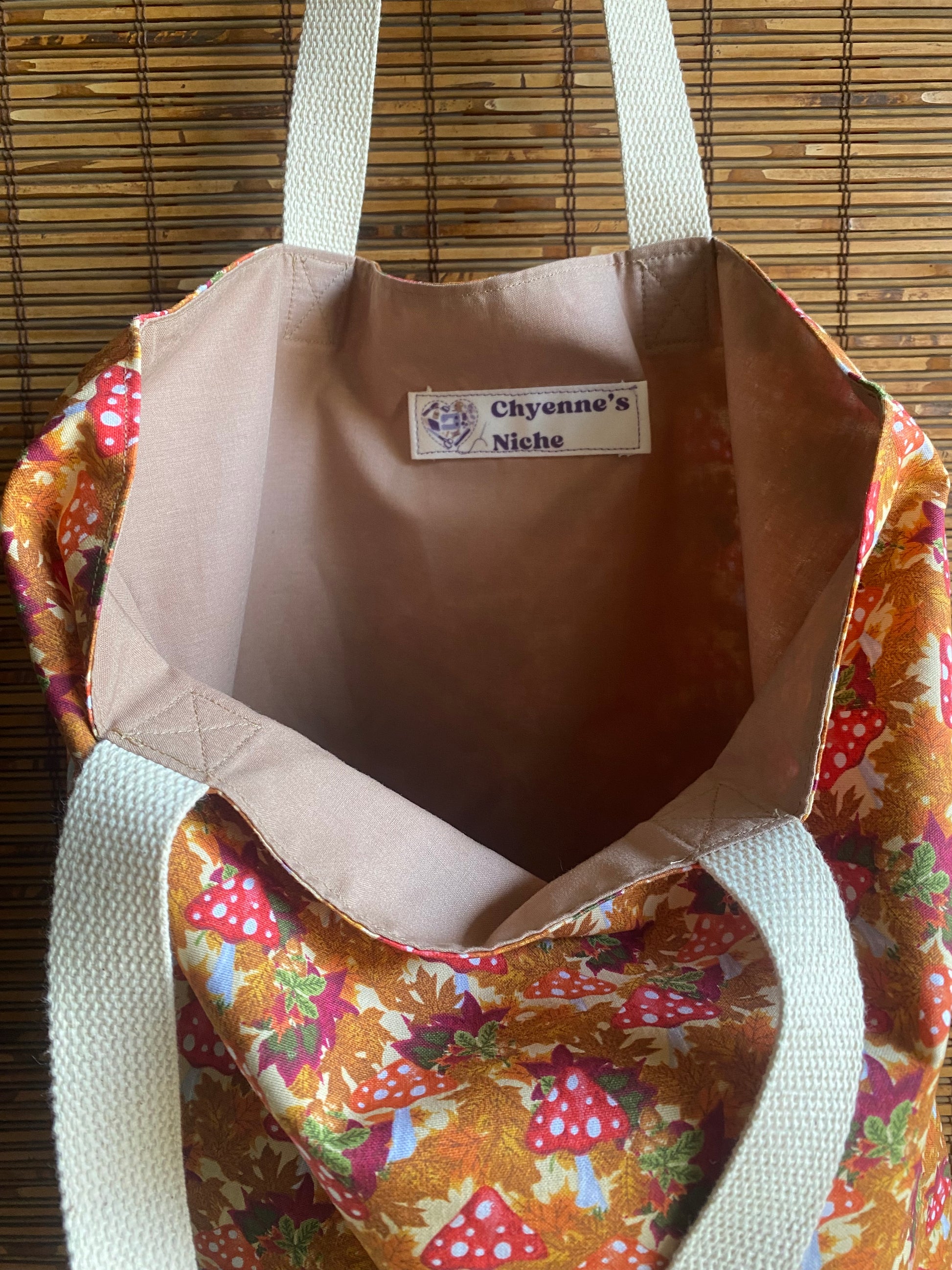 Forest Mushrooms Tote Bag Small/Youth
