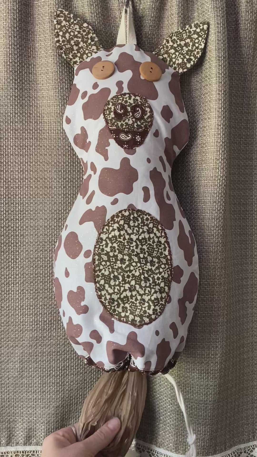 Cow Bag & Towel Dispenser